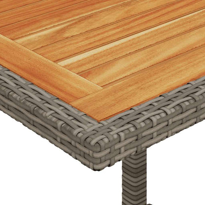 Set da Bistrò 3 pz con Cuscini Grigio in Polyrattan | homemem39