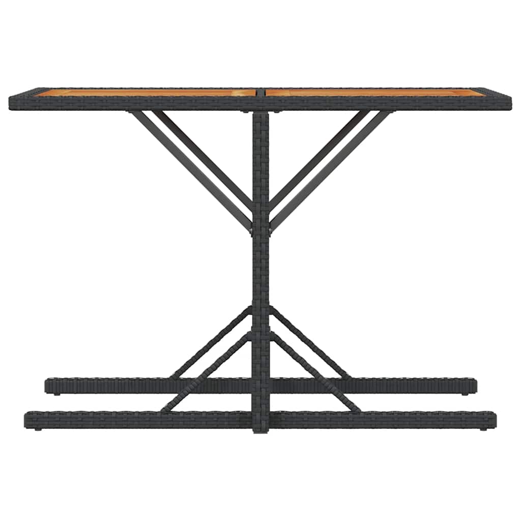 Set da Bistrò 3 pz con Cuscini Nero in Polyrattan | homemem39