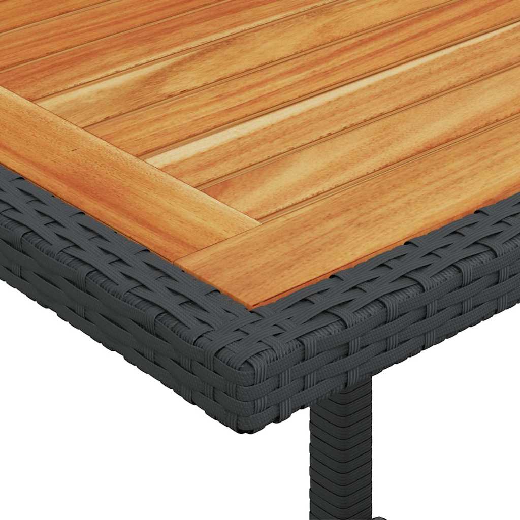 Set da Bistrò 3 pz con Cuscini Nero in Polyrattan | homemem39