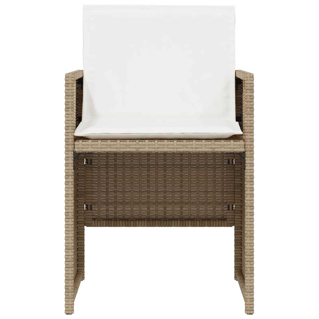 Set da Bistrò 3 pz con Cuscini Beige in Polyrattan | homemem39
