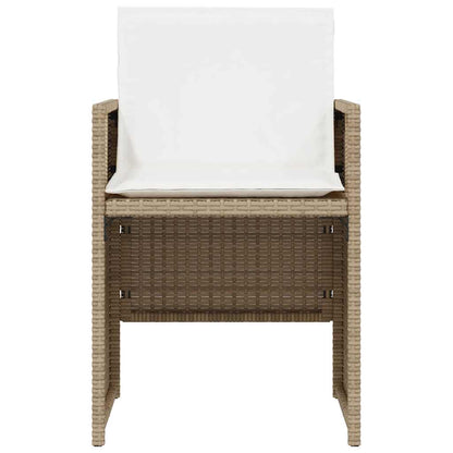 Set da Bistrò 3 pz con Cuscini Beige in Polyrattan | homemem39