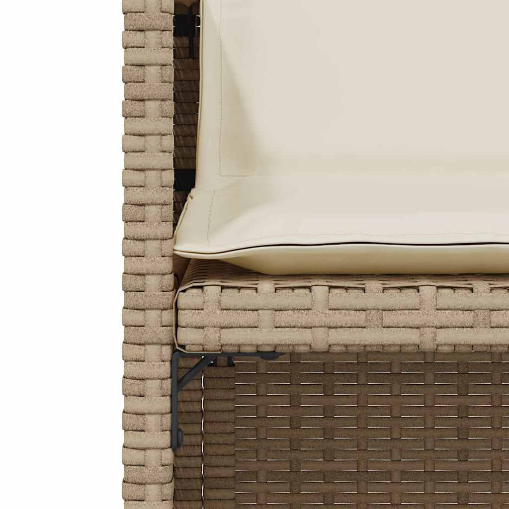 Set da Bistrò 3 pz con Cuscini Beige in Polyrattan | homemem39