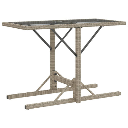 Set da Bistrò 3 pz con Cuscini Grigio Chiaro in Polyrattan