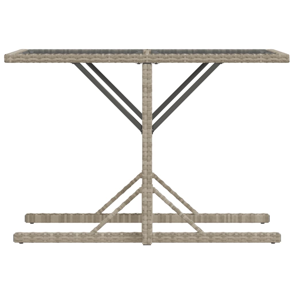 Set da Bistrò 3 pz con Cuscini Grigio Chiaro in Polyrattan