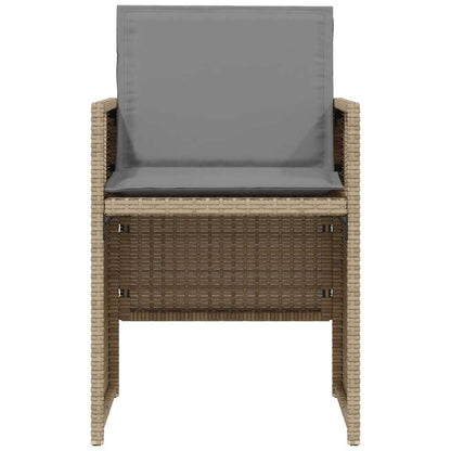 Set da Bistrò 3 pz con Cuscini Beige Misto in Polyrattan | homemem39