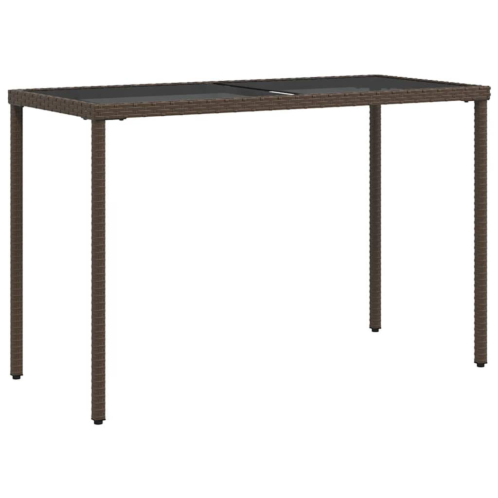 Set da Pranzo da Giardino 5pz con Cuscini in Polyrattan Marrone | homemem39