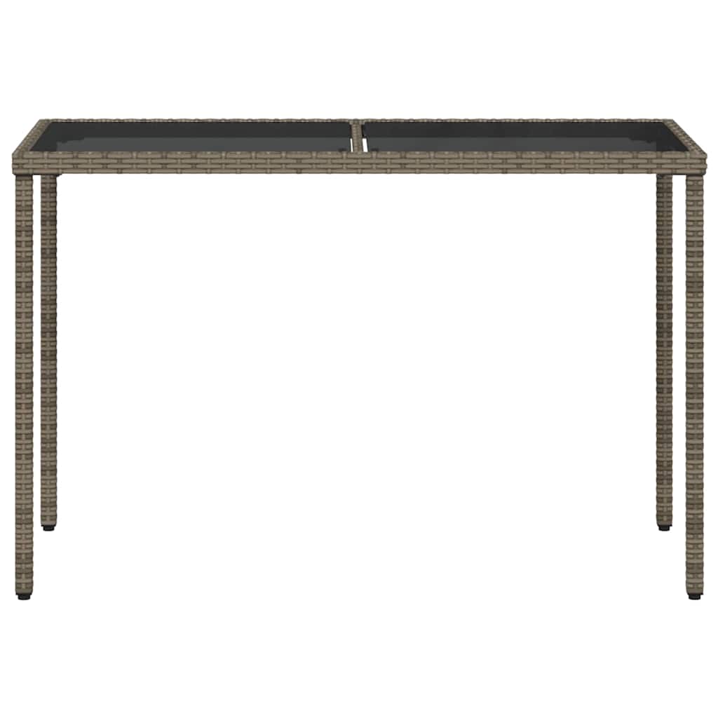Set da Pranzo da Giardino 5 pz con Cuscini in Polyrattan Grigio