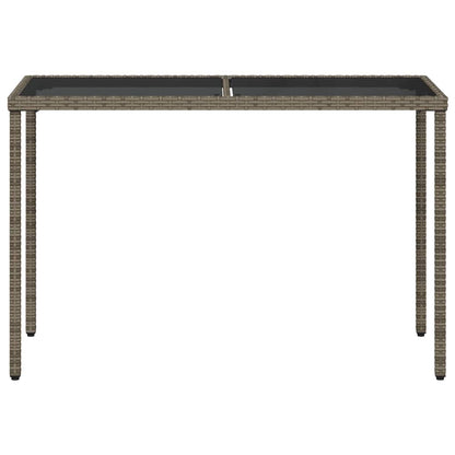 Set da Pranzo da Giardino 5 pz con Cuscini in Polyrattan Grigio