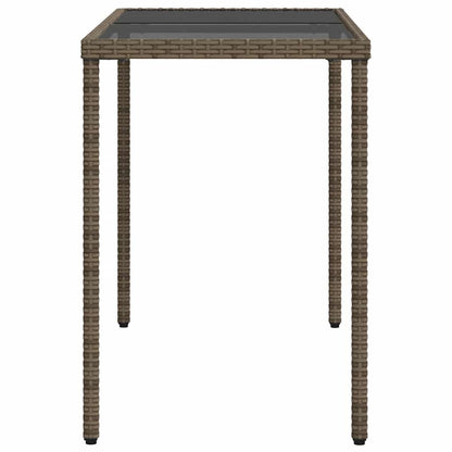 Set da Pranzo da Giardino 5 pz con Cuscini in Polyrattan Grigio