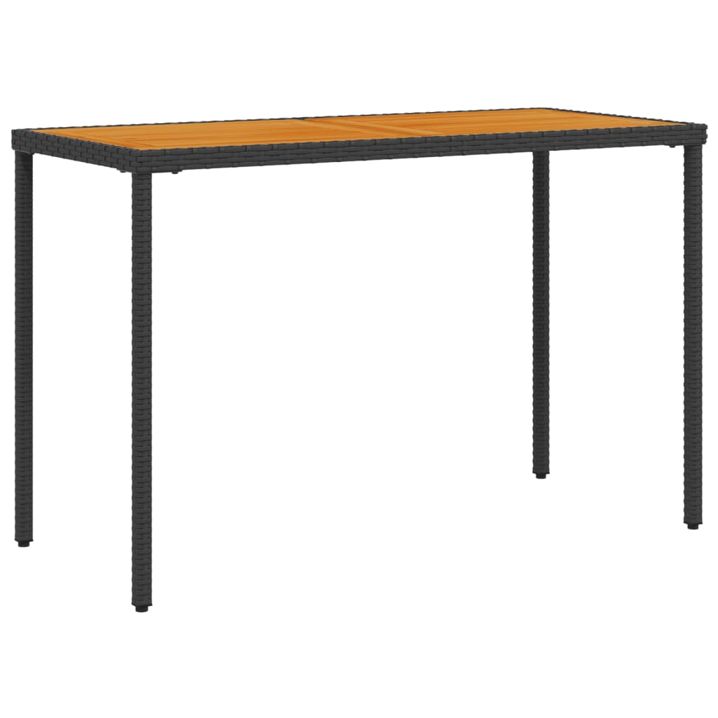 Set da Pranzo da Giardino 5 pz Nero con Cuscini in Polyrattan | homemem39