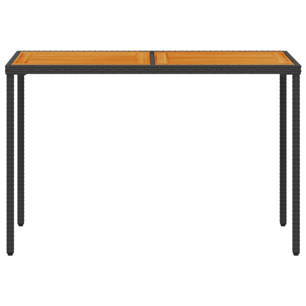 Set da Pranzo da Giardino 5 pz Nero con Cuscini in Polyrattan | homemem39