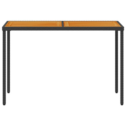 Set da Pranzo da Giardino 5 pz Nero con Cuscini in Polyrattan | homemem39