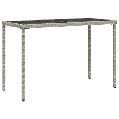Set Pranzo da Giardino 5pz con Cuscini Grigio Chiaro Polyrattan | homemem39