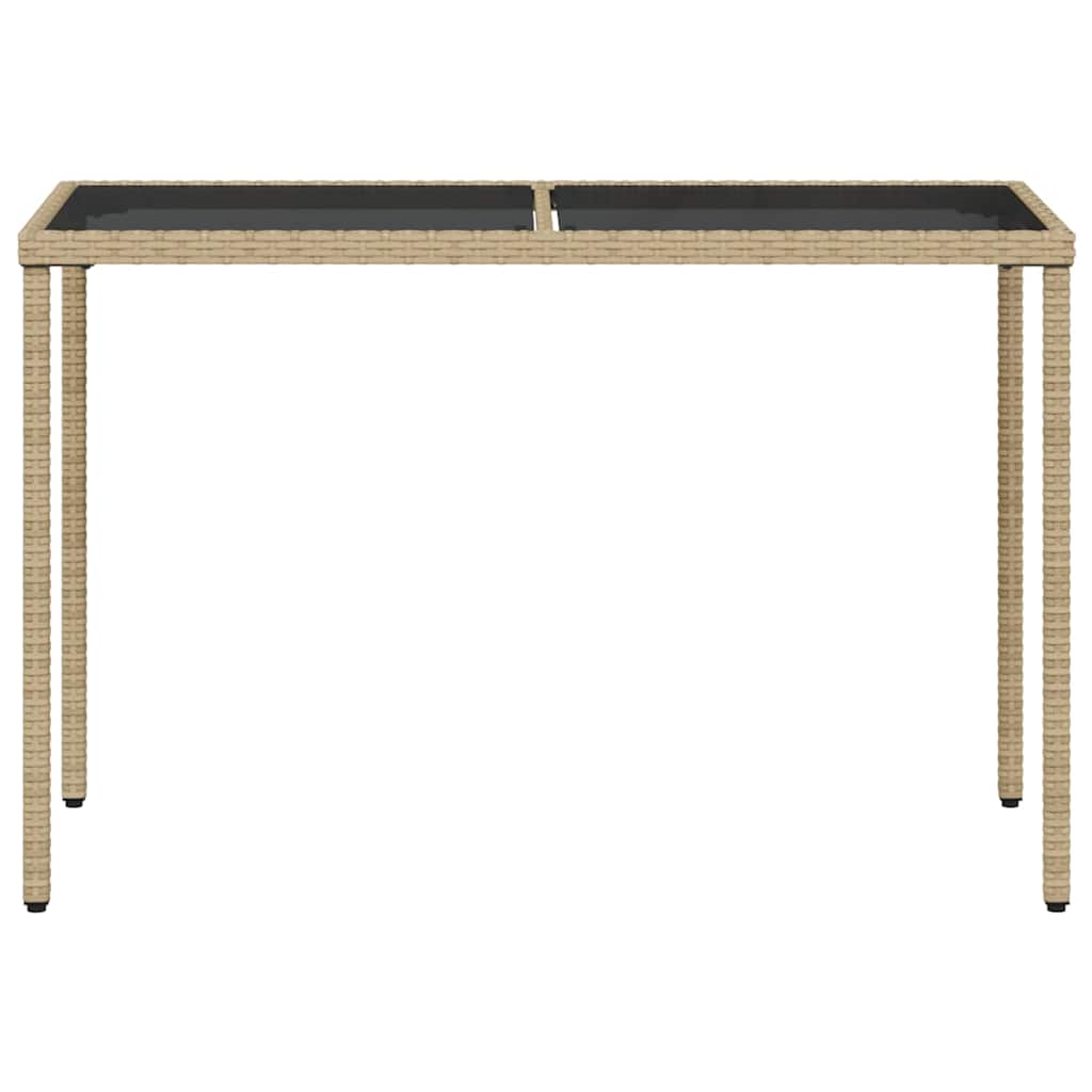 Set Pranzo da Giardino 5 pz con Cuscini Beige Misto Polyrattan | homemem39