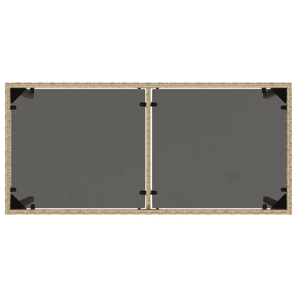 Set Pranzo da Giardino 5 pz con Cuscini Beige Misto Polyrattan | homemem39