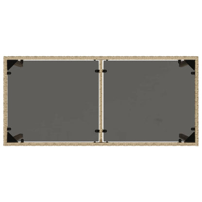 Set Pranzo da Giardino 5 pz con Cuscini Beige Misto Polyrattan | homemem39
