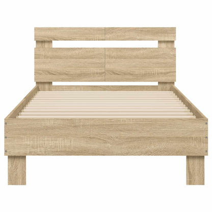 Giroletto senza Materasso con Testiera Rovere Sonoma 100x200 cm | homemem39