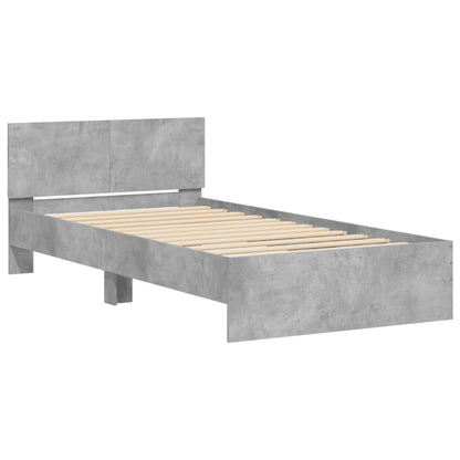 Giroletto Testiera Grigio Cemento 100x200 cm Legno Multistrato | homemem39