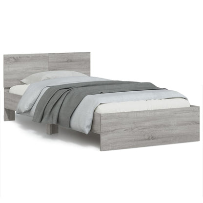 Giroletto Testiera Grigio Sonoma 100x200 cm Legno Multistrato | homemem39