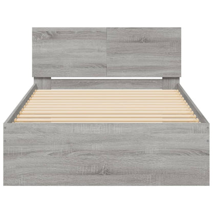 Giroletto Testiera Grigio Sonoma 100x200 cm Legno Multistrato | homemem39