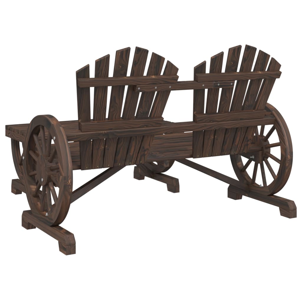 Set Salotto da Giardino 2 pz in Legno Massello di Abete - homemem39