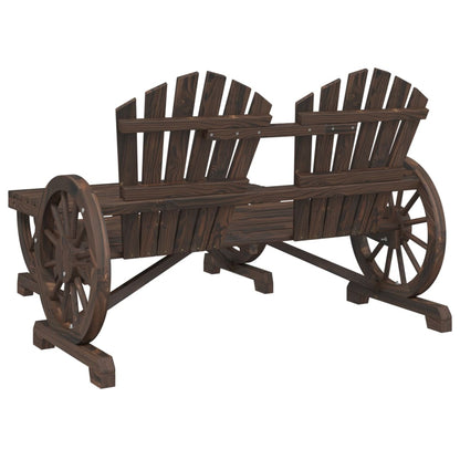 Set Salotto da Giardino 2 pz in Legno Massello di Abete - homemem39