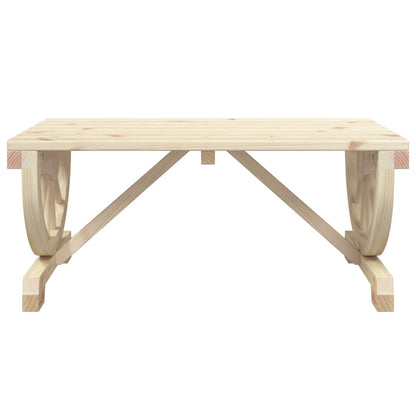 Tavolino da Giardino 90x50x40 cm in Legno Massello di Abete