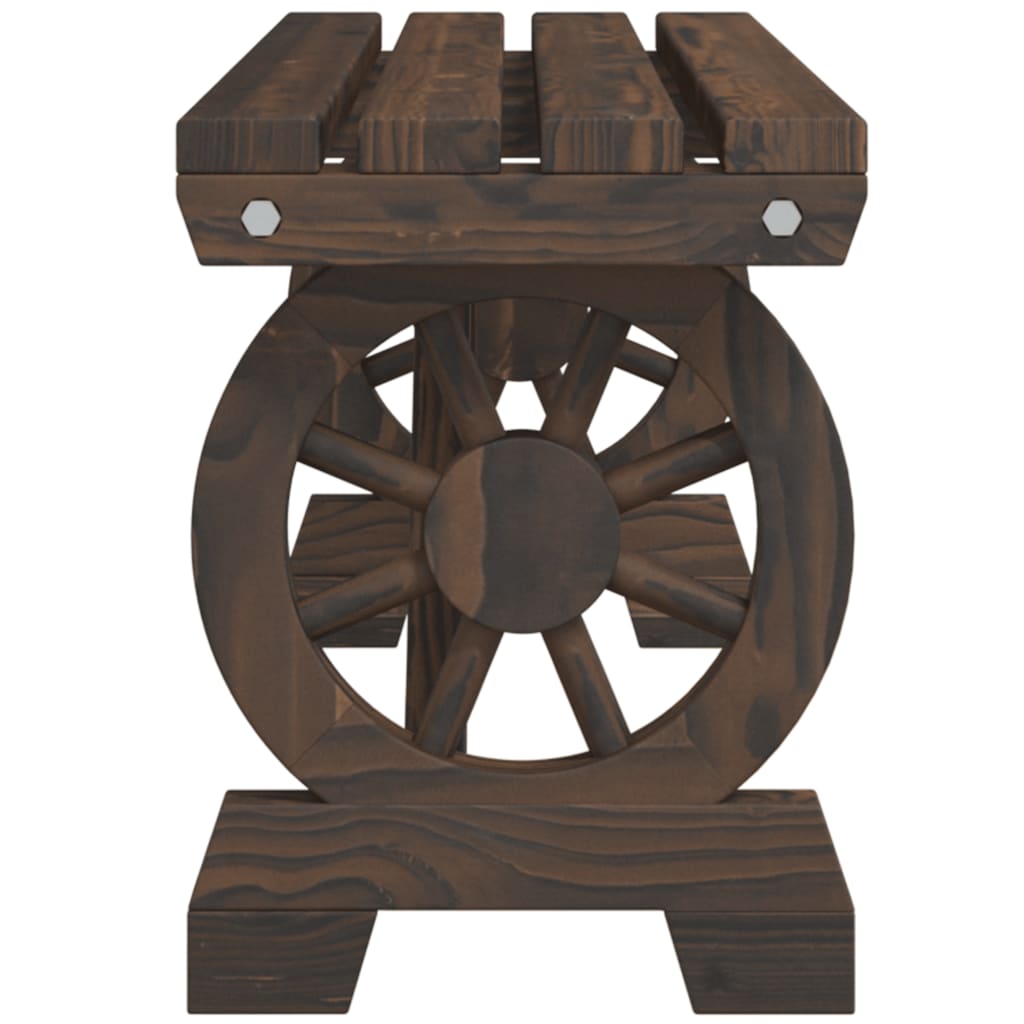 Panca da Giardino 115 cm in Legno Massello di Abete - homemem39