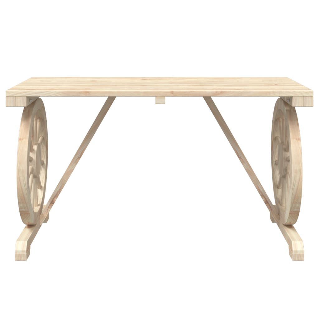 Garden Table 115x55x65 cm in Solid Fir Wood