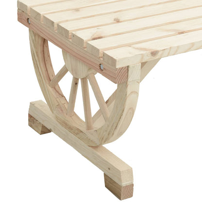 Garden Table 115x55x65 cm in Solid Fir Wood