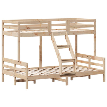 Bunk bed 80x200/120x200 cm in solid pine wood