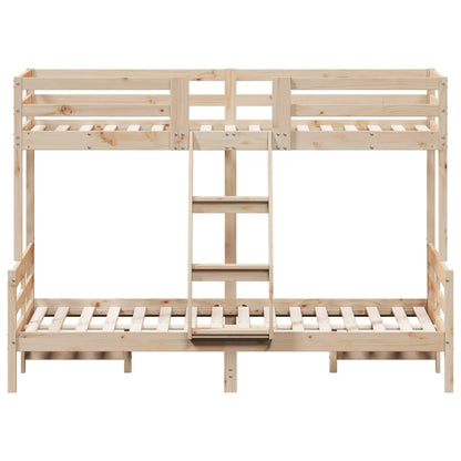 Bunk bed 80x200/120x200 cm in solid pine wood