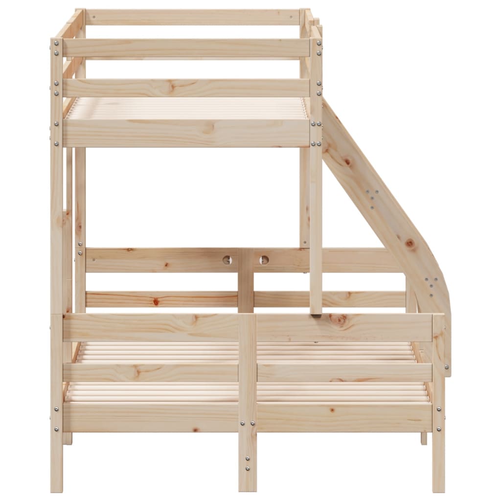 Bunk bed 80x200/120x200 cm in solid pine wood