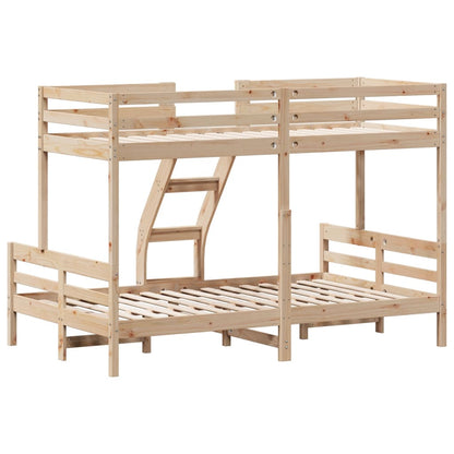 Bunk bed 80x200/120x200 cm in solid pine wood