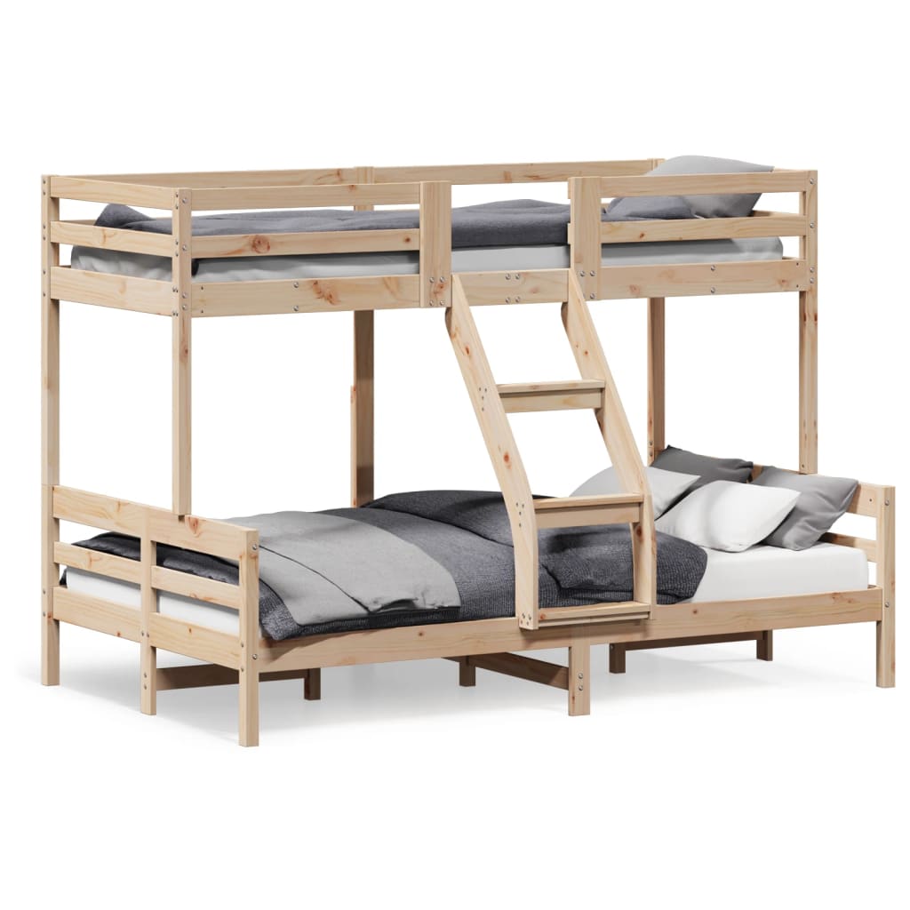 Bunk bed 80x200/120x200 cm in solid pine wood