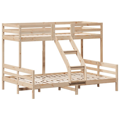 Bunk bed 80x200/140x200 cm in solid pine wood