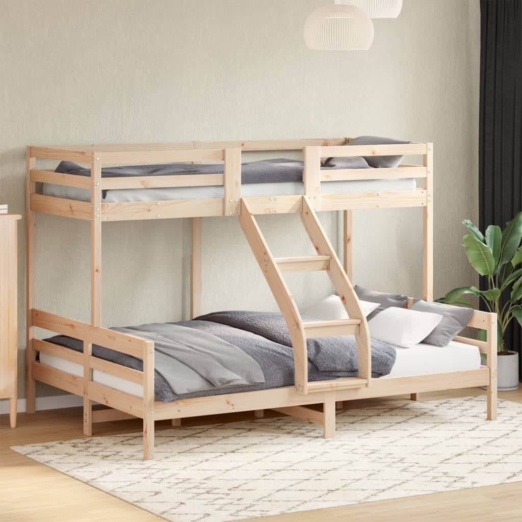 Bunk bed 80x200/140x200 cm in solid pine wood