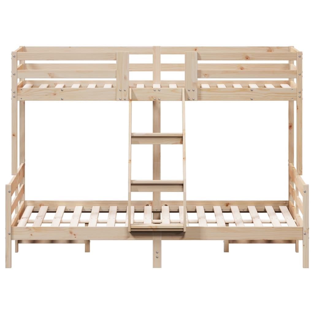 Bunk bed 80x200/140x200 cm in solid pine wood