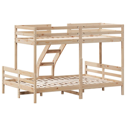 Bunk bed 80x200/140x200 cm in solid pine wood