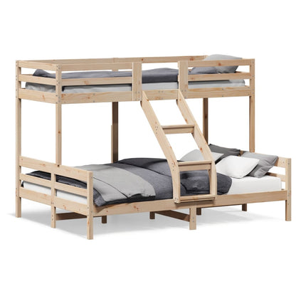 Bunk bed 80x200/140x200 cm in solid pine wood