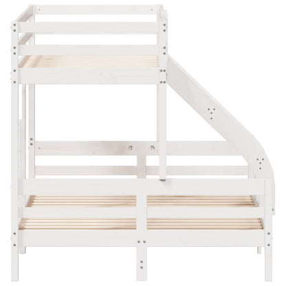 Bunk Bed 90x200/140x200cm White Solid Pine Wood