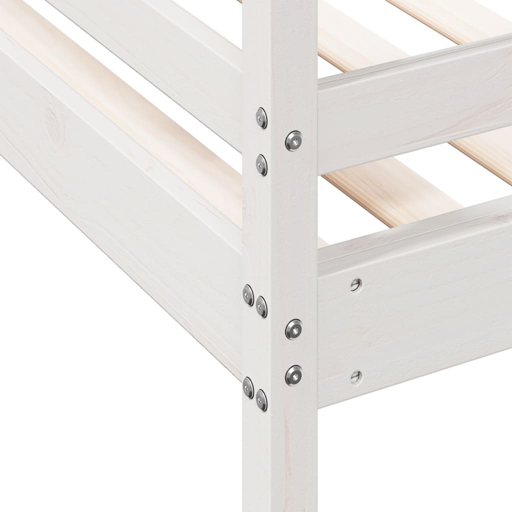 Bunk Bed 90x200/140x200cm White Solid Pine Wood