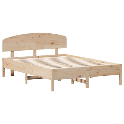 Letto senza Materasso 135x190 cm in Legno Massello di Pino