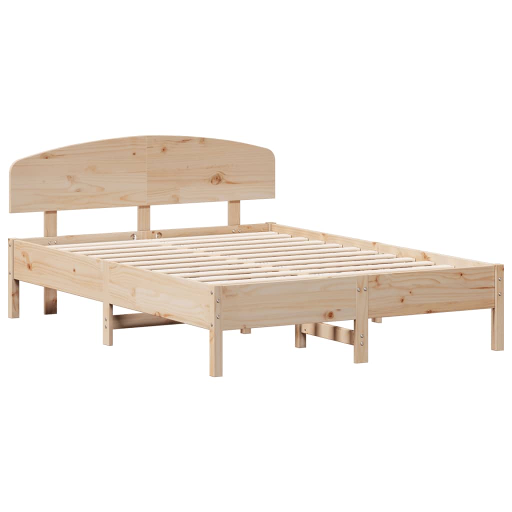 Letto senza Materasso 120x190 cm in Legno Massello di Pino