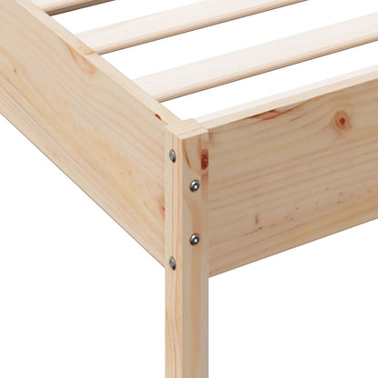 Bed frame with headboard 75x190 cm in solid pine wood