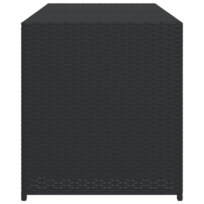 Contenitore da Giardino Nero 283L in Polyrattan - homemem39