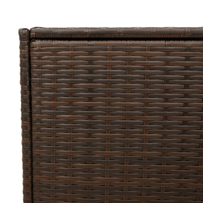 Contenitore da Giardino Marrone 283L in Polyrattan