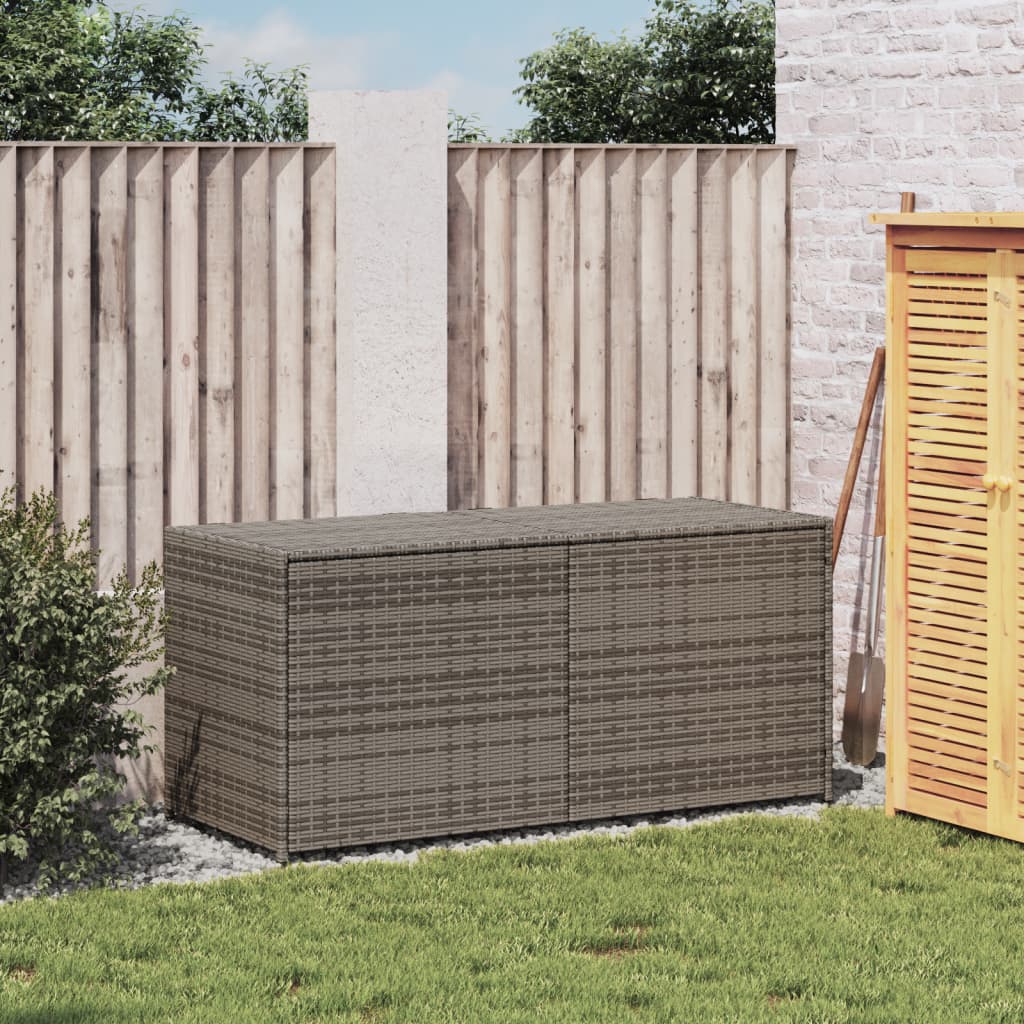 Contenitore da Giardino Grigio 283L in Polyrattan