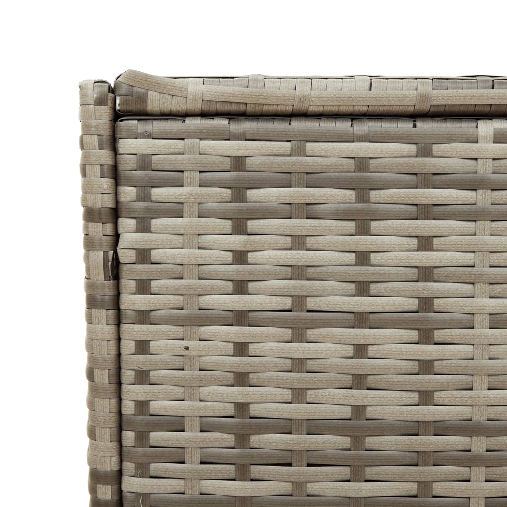 Contenitore da Giardino Grigio 283L in Polyrattan