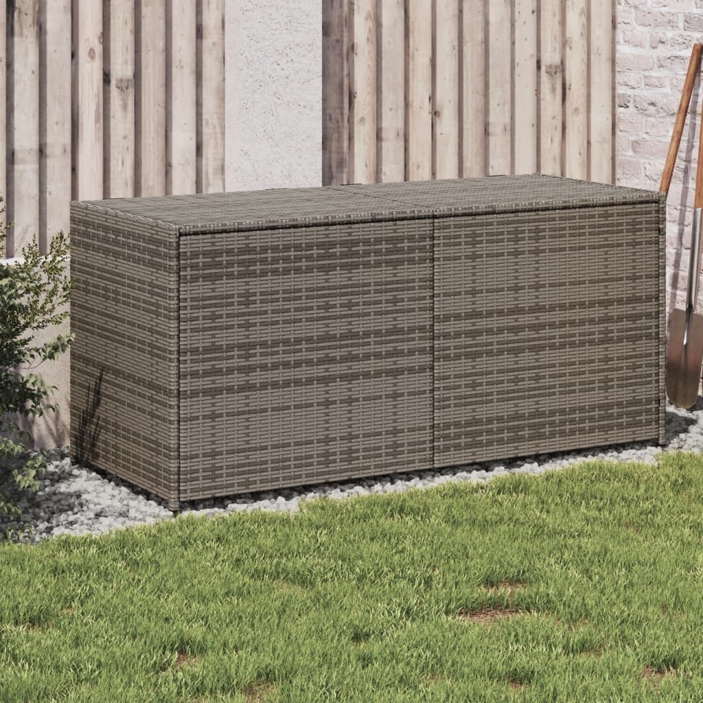 Contenitore da Giardino Grigio 283L in Polyrattan